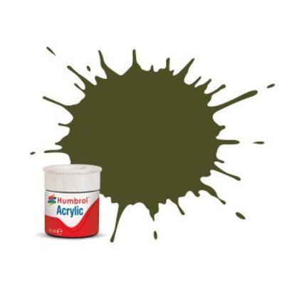 HMB - HUMBROL AB0155 - Olive Drab - Acrylic, 14mL, Matt, Shade 155
