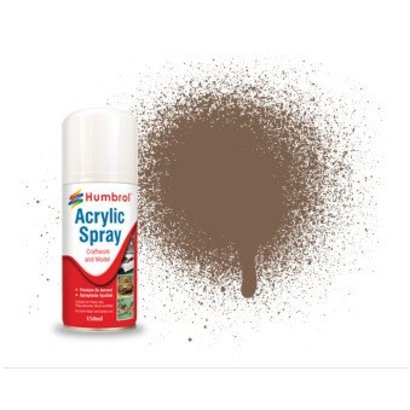 HMB - HUMBROL AD6029 - Dark Earth, 150ml - Acrylic Spray, Matt, Shade 029