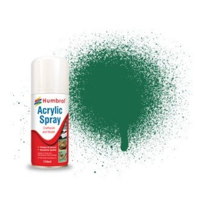 HMB - HUMBROL AD6030 - Dark Green, 150ml - Acrylic Spray, Matt, Shade 030