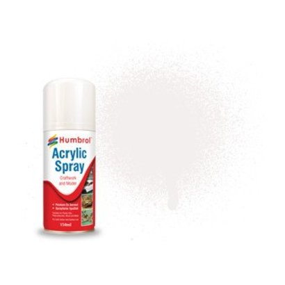 HMB - HUMBROL AD6022 - White - Acrylic Spray, Gloss, Shade 022