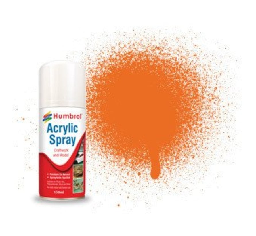 AD6018 - Orange, 150ml - Acrylic Spray, Gloss, Shade 018