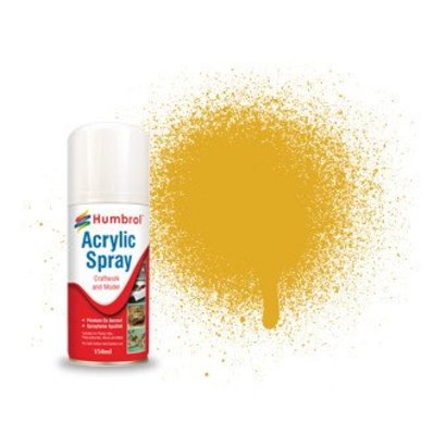 HMB - HUMBROL AD6016 - Gold, 150ml - Acrylic Spray, Metallic, Shade 016