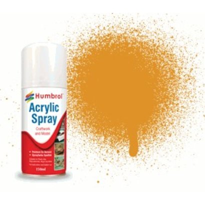 HMB - HUMBROL AD6054 - Brass, 150ml - Acrylic Spray, Metallic, Shade 054