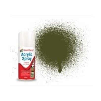 HMB - HUMBROL AD6155 - Olive Drab, 150ml - Acrylic Spray, Matt, Shade 155
