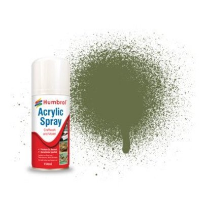 HMB - HUMBROL AD6080 - Grass Green, 150mlah - Acrylic Spray, Matt, Shade 080