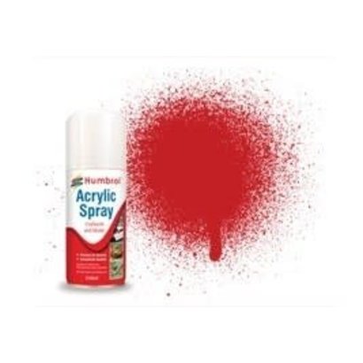 HMB - HUMBROL AD6220 - Italian Racing Red, 150ml - Acrylic Spray, Gloss, Shade 220
