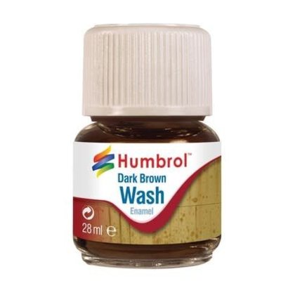 HMB - HUMBROL AV0205 - Enamel Wash Dark Brown, 28 ml