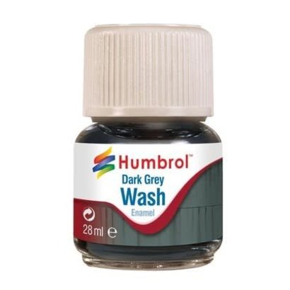 HMB - HUMBROL AV0204 - Enamel Wash Dark Grey, 28 ml