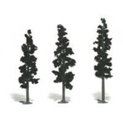 WOO - Woodland Scenics 785- Realistic Tree Kit Pines Forest Green 2-1/2" - 6" (24)