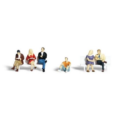 WOO - Woodland Scenics 785- HO Scenic Accents People Sitting (6)