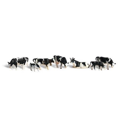 WOO - Woodland Scenics 785- HO Scenic Accents Holstein Cows (7)