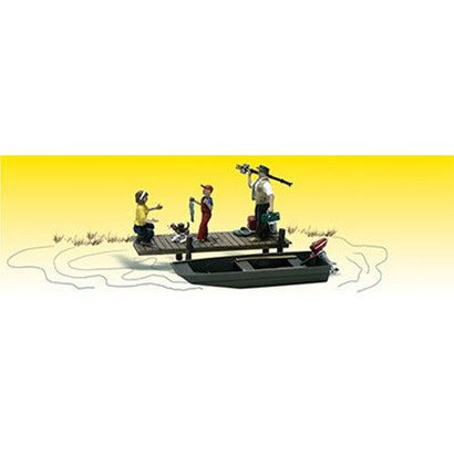 WOO - Woodland Scenics 785- A2203 N scale Family Fishing