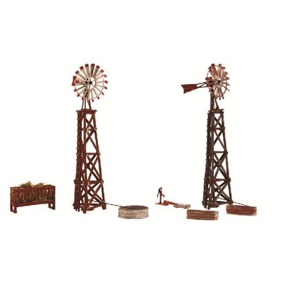 WOO - Woodland Scenics 785- N Pre-Fab Building Windmills (2)