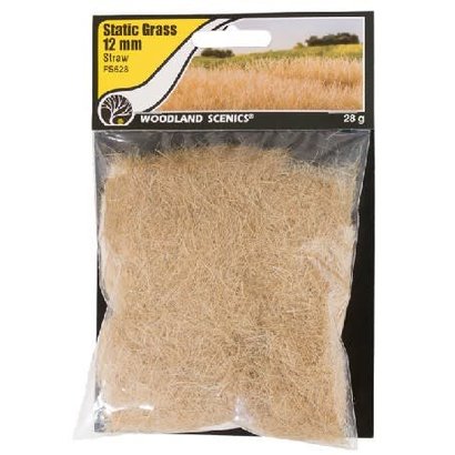 WOO - Woodland Scenics 785- FS628 Static Grass, Straw Green 12mm