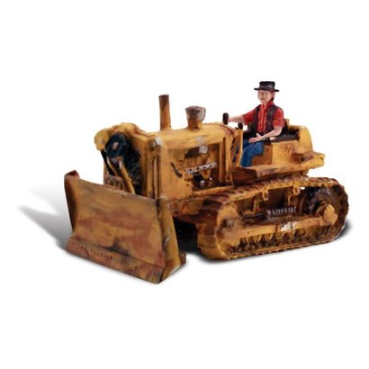 WOO - Woodland Scenics 785- HO Dewie's Dozer w/Figure