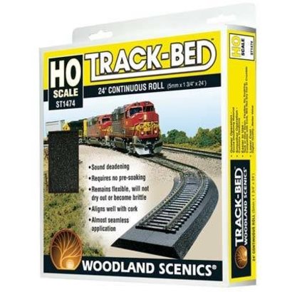 WOO - Woodland Scenics 785- ST1474 Track Bed Roll 24' HO Scale