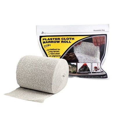 WOO - Woodland Scenics 785- C1191 Plaster Cloth Narrow Roll 4 x15