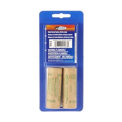 EST - Estes 1566 D12-3 Model Rocket Engines (2ea) HAZ