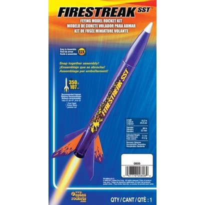EST - Estes 000806 Firestreak SST Model Racket Kit E2X Easy-to-Assemble