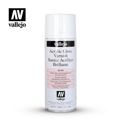VLJ-VALLEJO ACRYLIC PAINTS 28530 Gloss Varnish - 400 ML Spray