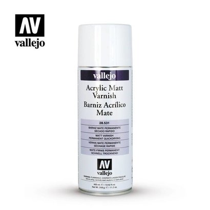 VLJ-VALLEJO ACRYLIC PAINTS 28531 Matt Varnish - 400 ML Spray