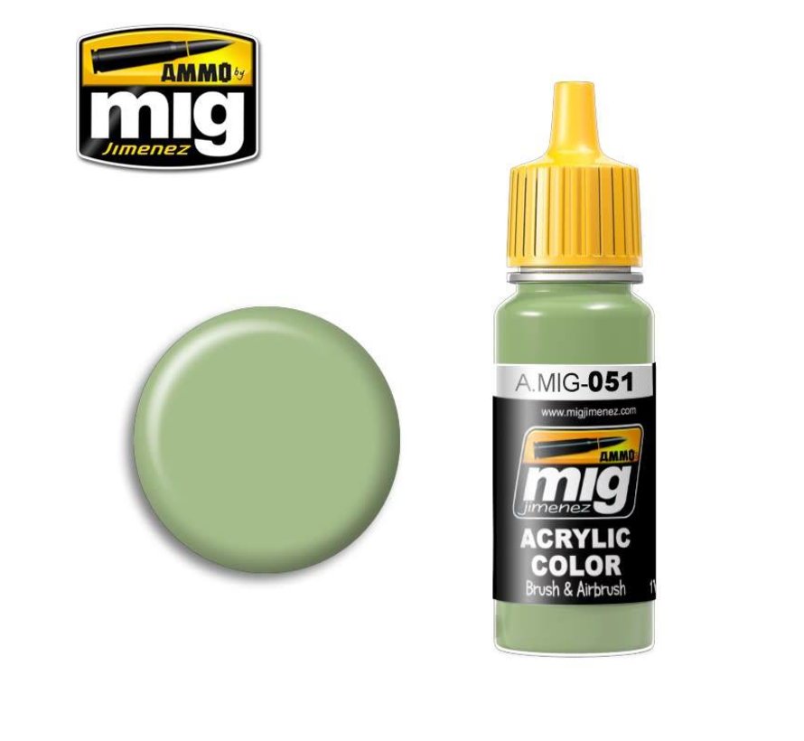 AMM0051 AMMO by Mig Acrylic Color - Medium Light Green (17ml bottle)
