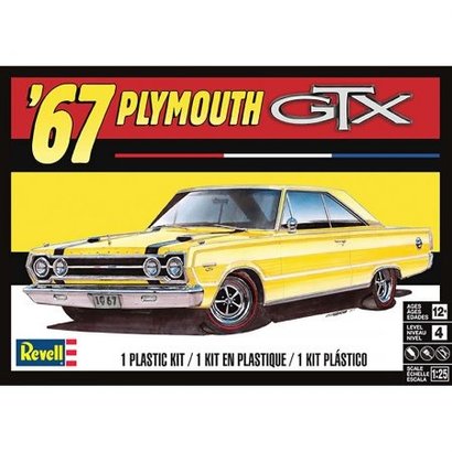 RMX- Revell 854481 Plymouth GTX 1967 Plastic Model Kit 1/25 Scale