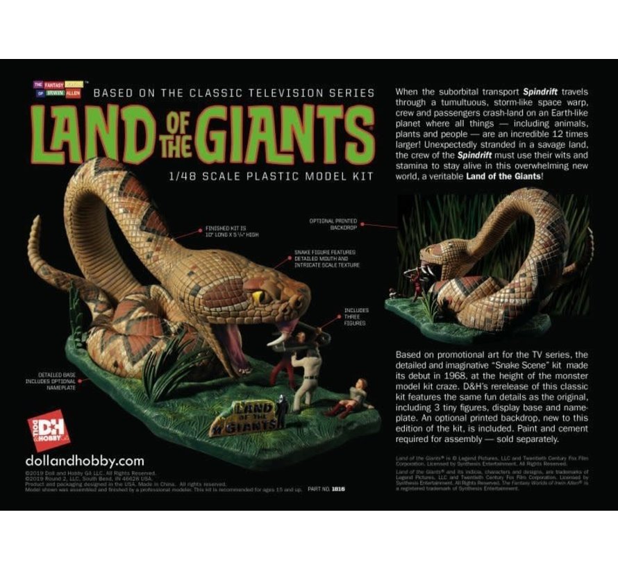 DNH1816  Land of the Giants Snake Scene 1/48 Skill Level 3