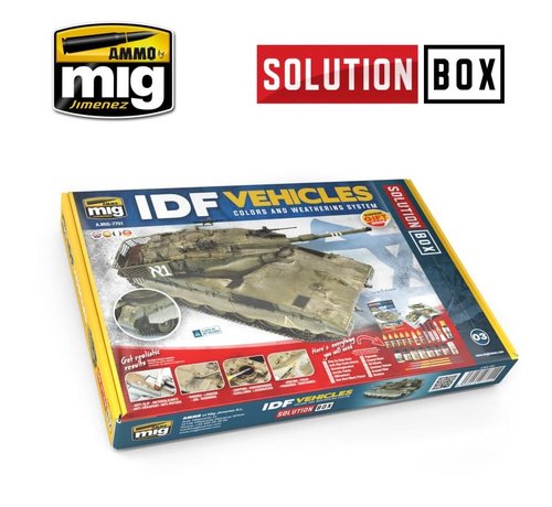 AMMO by Mig Jimenez (AMM) AMM7701 IDF VEHICLES SOLUTION BOX