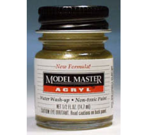 Testors (TES) 4672 Model Master Acryl Gloss 1/2oz Brass