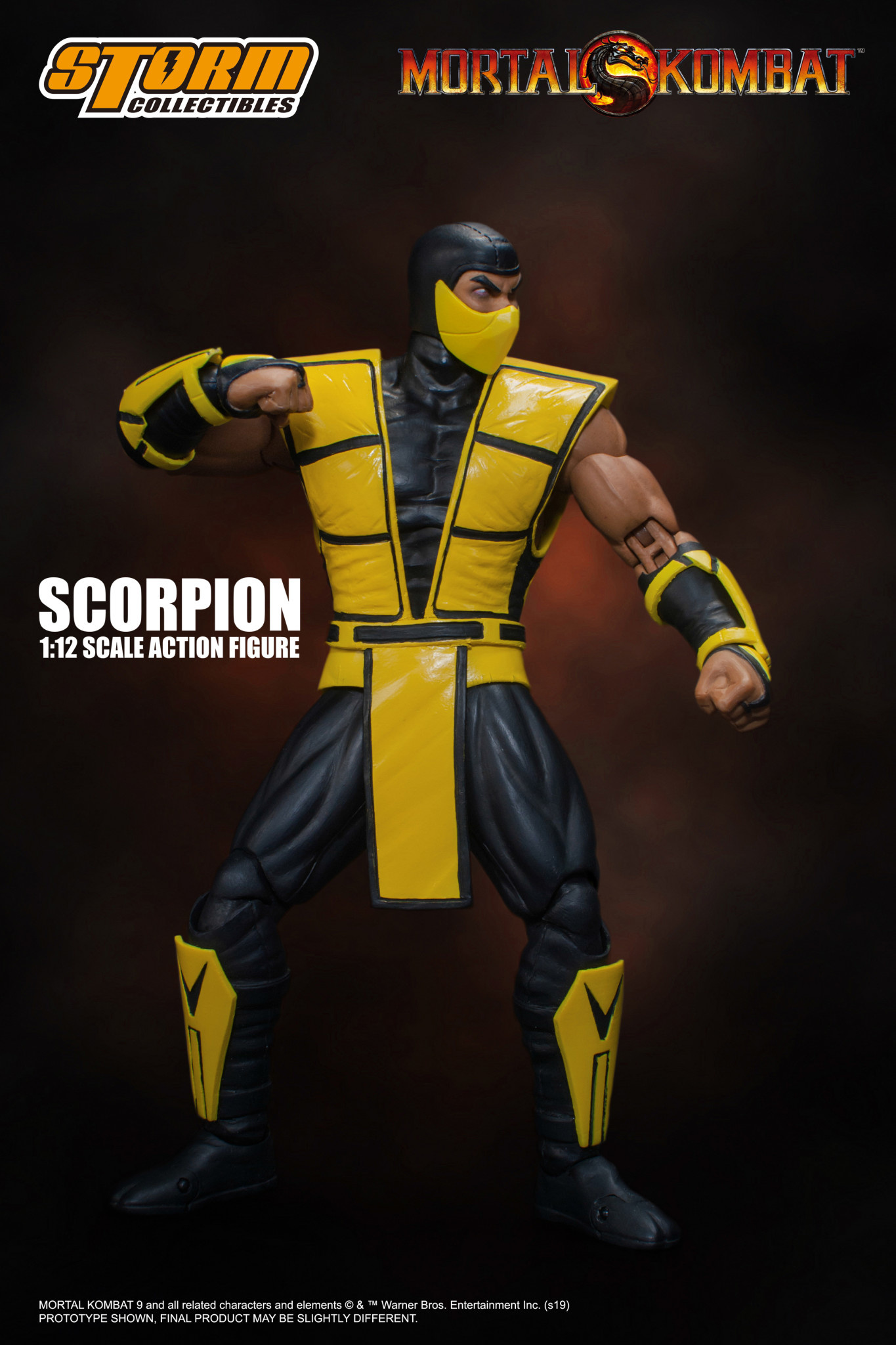 Storm Collectibles Mortal Kombat 3 Mortal Kombat Figures 1/12 Scale Scorpion 