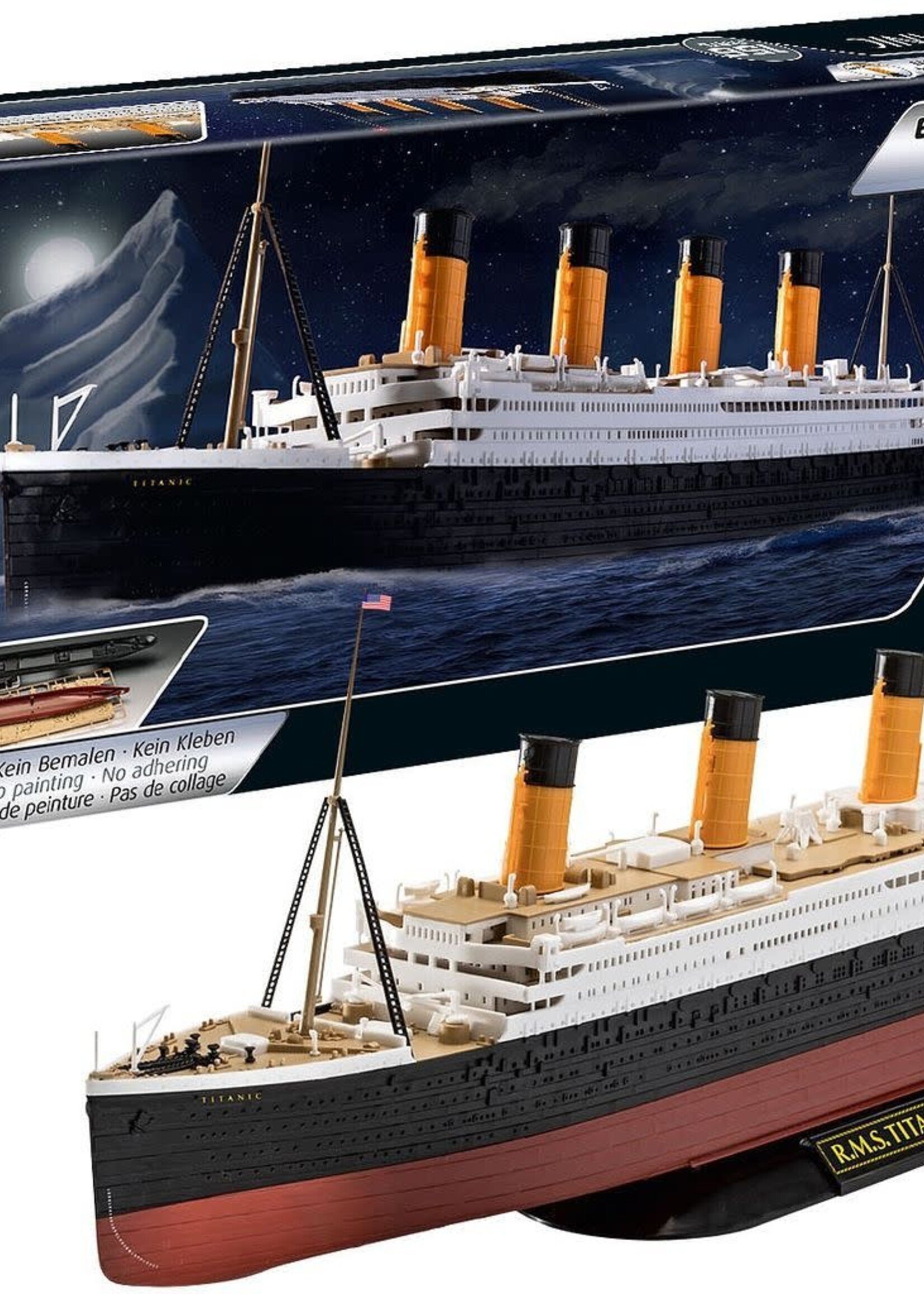 Revell-Germany RMS Titanic Easy Click Plastic Model Ship Kit 1/600 Scale  #05498