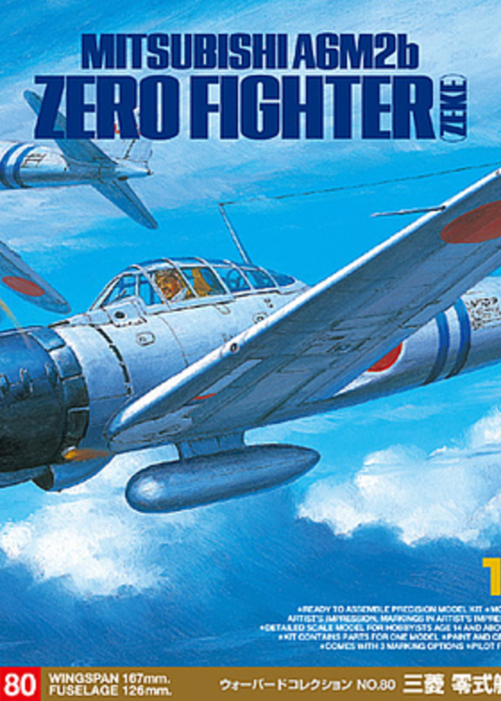 Tamiya (TAM) 865- 60780 Mit A6M2b (ZEKE) Zero Fighter 1/72