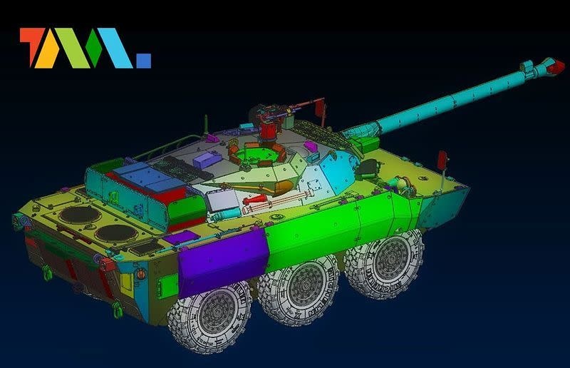 modern tank destroyer amx-10rcr