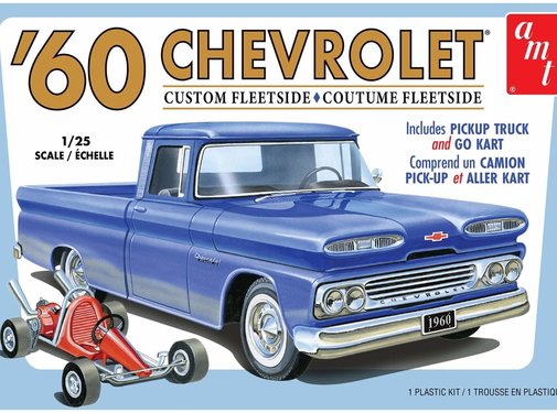AMT/ERTL 1063M 1960 Chevy Fleetside Pickup w/Go Kart 2T 1/25