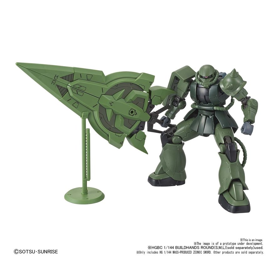5058826  #12 Mass-Produced Zeonic Sword "Gundam Build Divers", Bandai Spirits HGBD 1/144