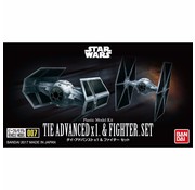 Bandai Tie Advanced x1 and Tie Fighter