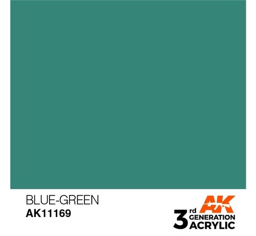 AK_Interactive 11169 AK Interactive 3rd Gen Acrylic Blue-Green 17ml
