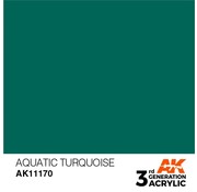 AK INTERACTIVE (AKI) 11170 AK Interactive 3rd Gen Acrylic Aquatic Turquoise 17ml