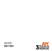 AK Interactive (AKI) AKI11001 AK Interactive 3rd Gen Acrylic White 17ml