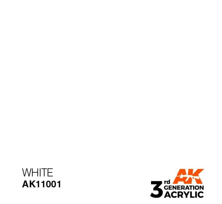11001 AK Interactive 3rd Gen Acrylic White 17ml