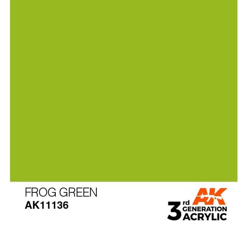 AK_Interactive 11136 AK Interactive 3rd Gen Acrylic Frog Green 17ml