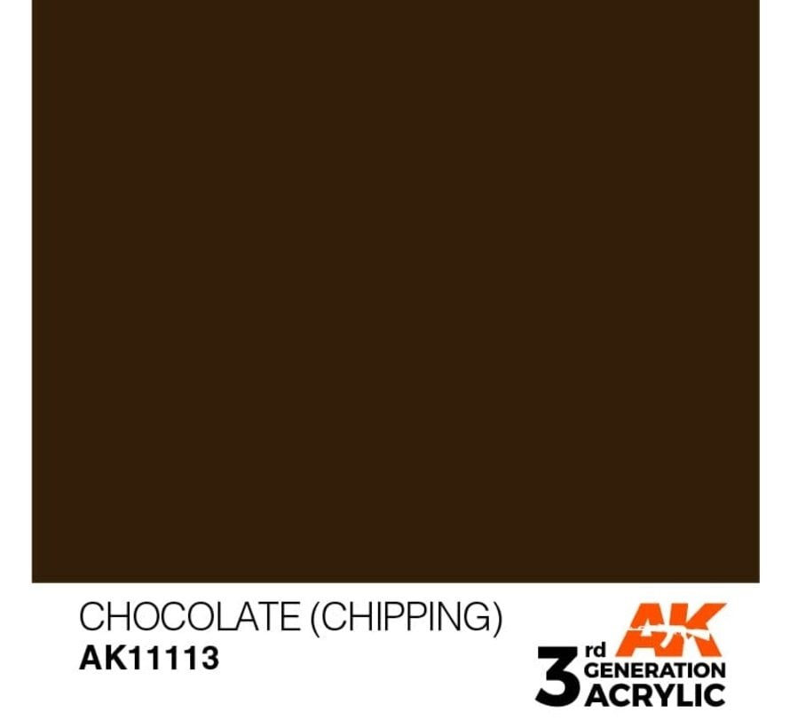 11113 AK Interactive 3rd Gen Acrylic Chocolate (Chipping) 17ml