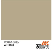 AK_Interactive 11009 AK Interactive 3rd Gen Acrylic Warm Grey 17ml