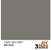 AK_Interactive 11015 AK Interactive 3rd Gen Acrylic Dark Sea Grey 17ml
