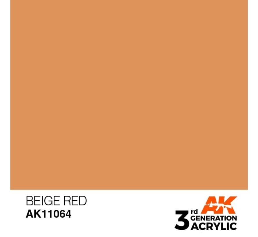 11064 AK Interactive 3rd Gen Acrylic Beige Red 17ml