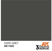 AK_Interactive 11022 AK Interactive 3rd Gen Acrylic Dark Grey 17ml