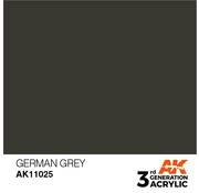 AK Interactive (AKI) 11025 AK Interactive 3rd Gen Acrylic German Grey 17ml