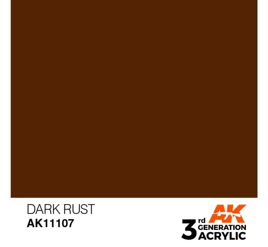 11107 AK Interactive 3rd Gen Acrylic Dark Rust 17ml