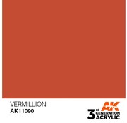 AK INTERACTIVE (AKI) 11090 AK Interactive 3rd Gen Acrylic Vermillion 17ml